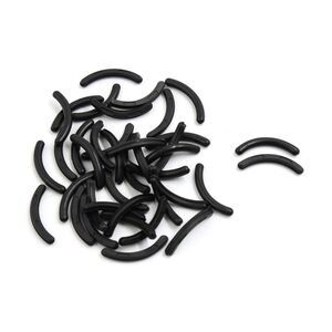 40pcs Soft Rubber Cosmetic Makeup Eyelash Curler Refill Replace Pads Black